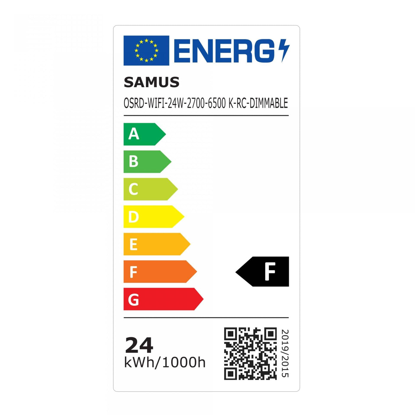 Samus Plafoniera LED Dimabila Samus 24W, 2700-6500K, 1680LM, IP20, CRI>80, Metal + PMMA