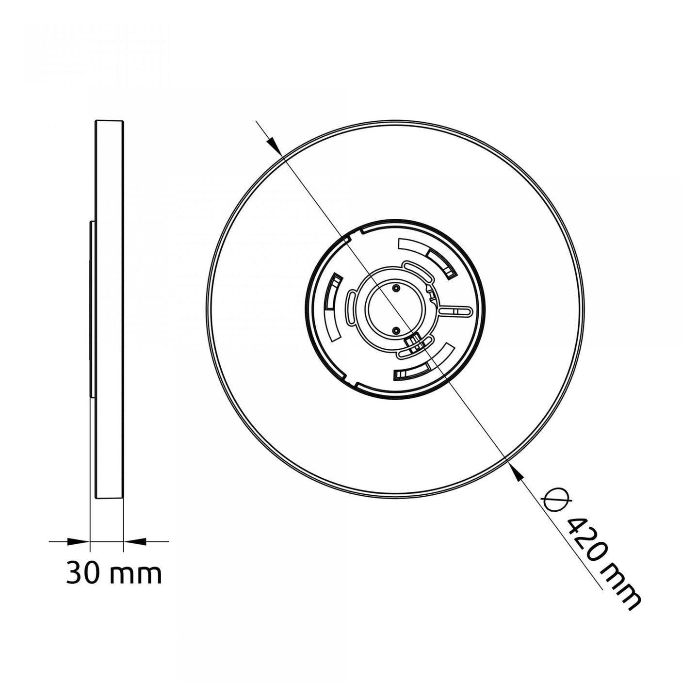 Samus Plafoniera LED Plafoniera LED Samus SLP420-2880LM-24W-4000K+DIMMER | 24W, Alb, LED