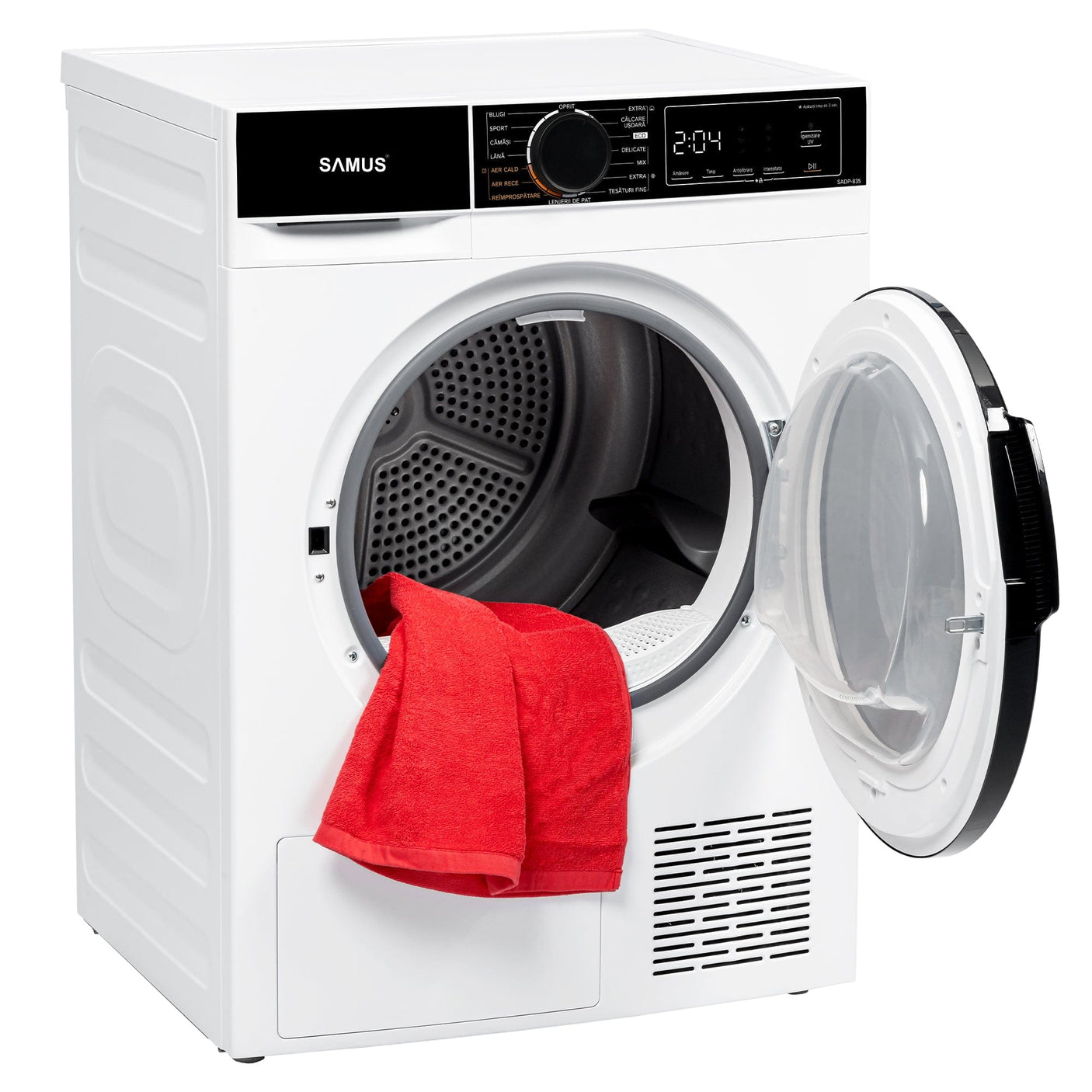 Samus Uscator de rufe Uscător de Rufe Samus SADP-835 | 8kg, 15 programe, Roșu