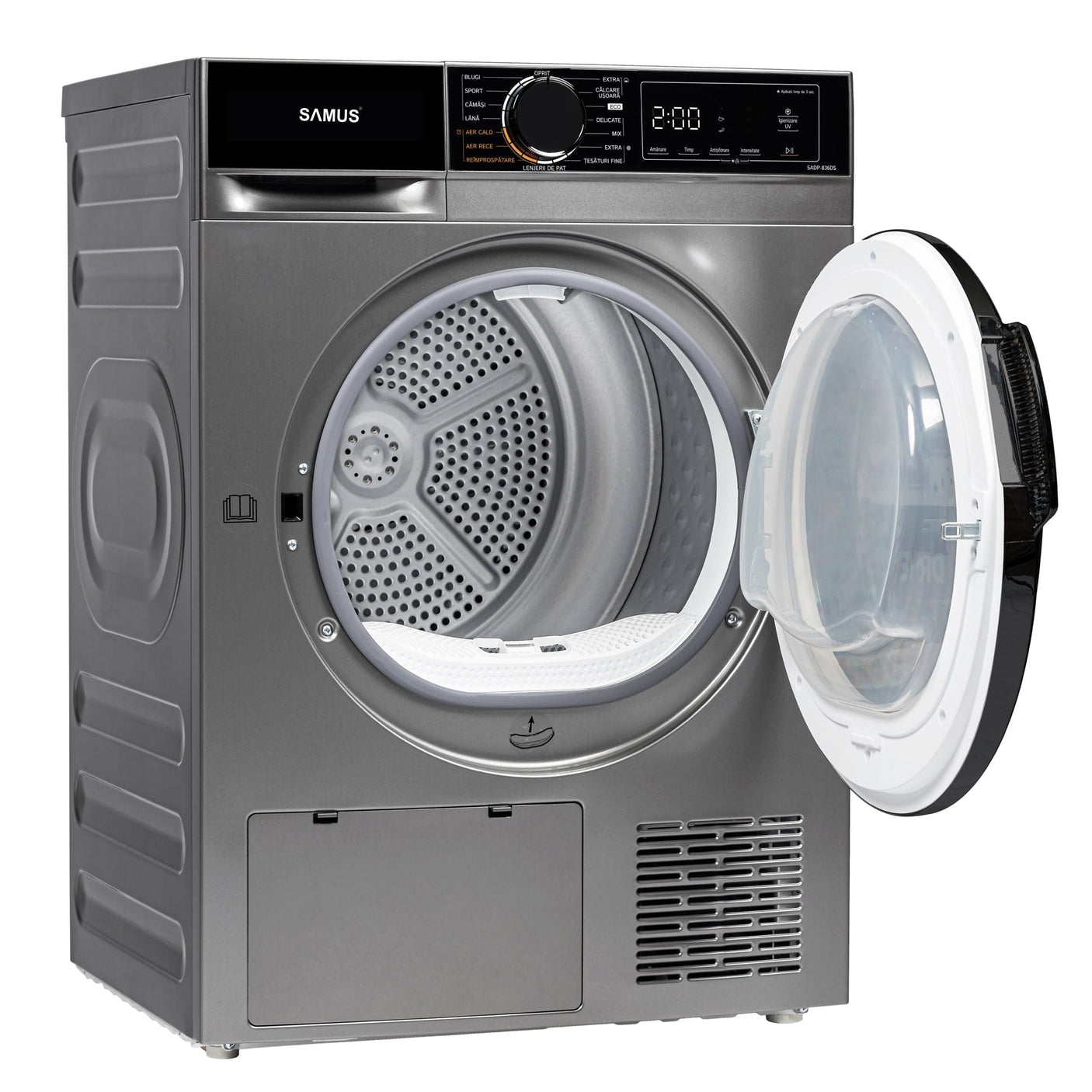 Samus Uscator de rufe Uscător de Rufe Samus SADP-836DS | 8kg, 15 programe, Roșu