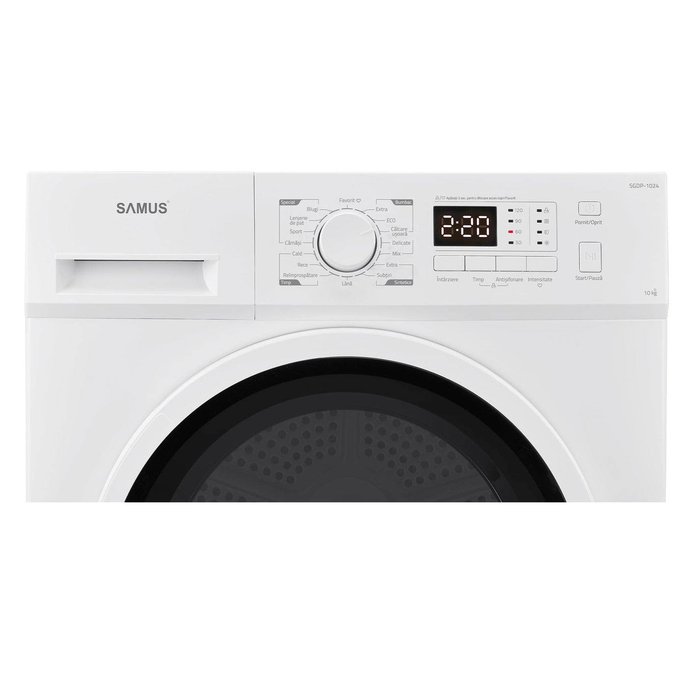 Samus Uscator de rufe Uscător de Rufe Samus SGDP-1024 | 10kg, 16 programe, Roșu