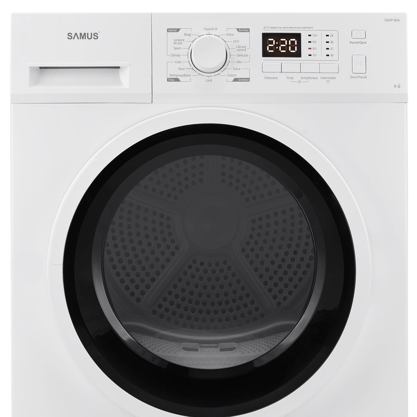 Samus Uscator de rufe Uscător de Rufe Samus SGDP-824 | 8kg, 16 programe, Roșu