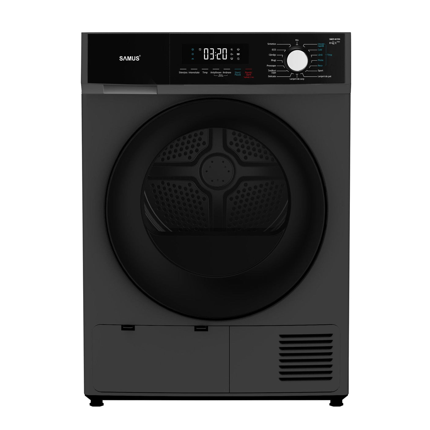Samus Uscator de rufe Uscător de Rufe Samus SWDP-817DS | 8kg, 16 programe, Roșu