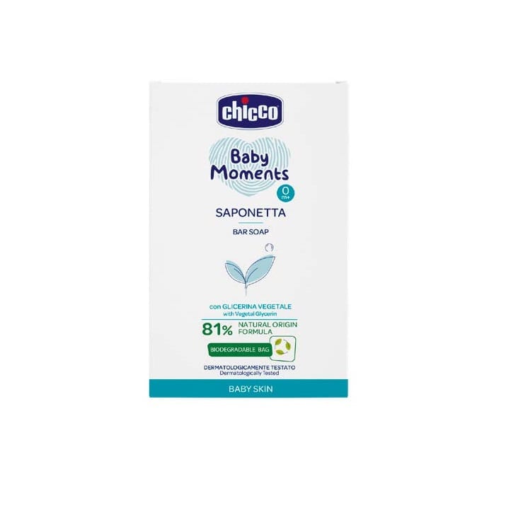Chicco Îngrijire bebe Sapun Solid Chicco Baby Moments 10398-9 | 100g, 0 Luni+