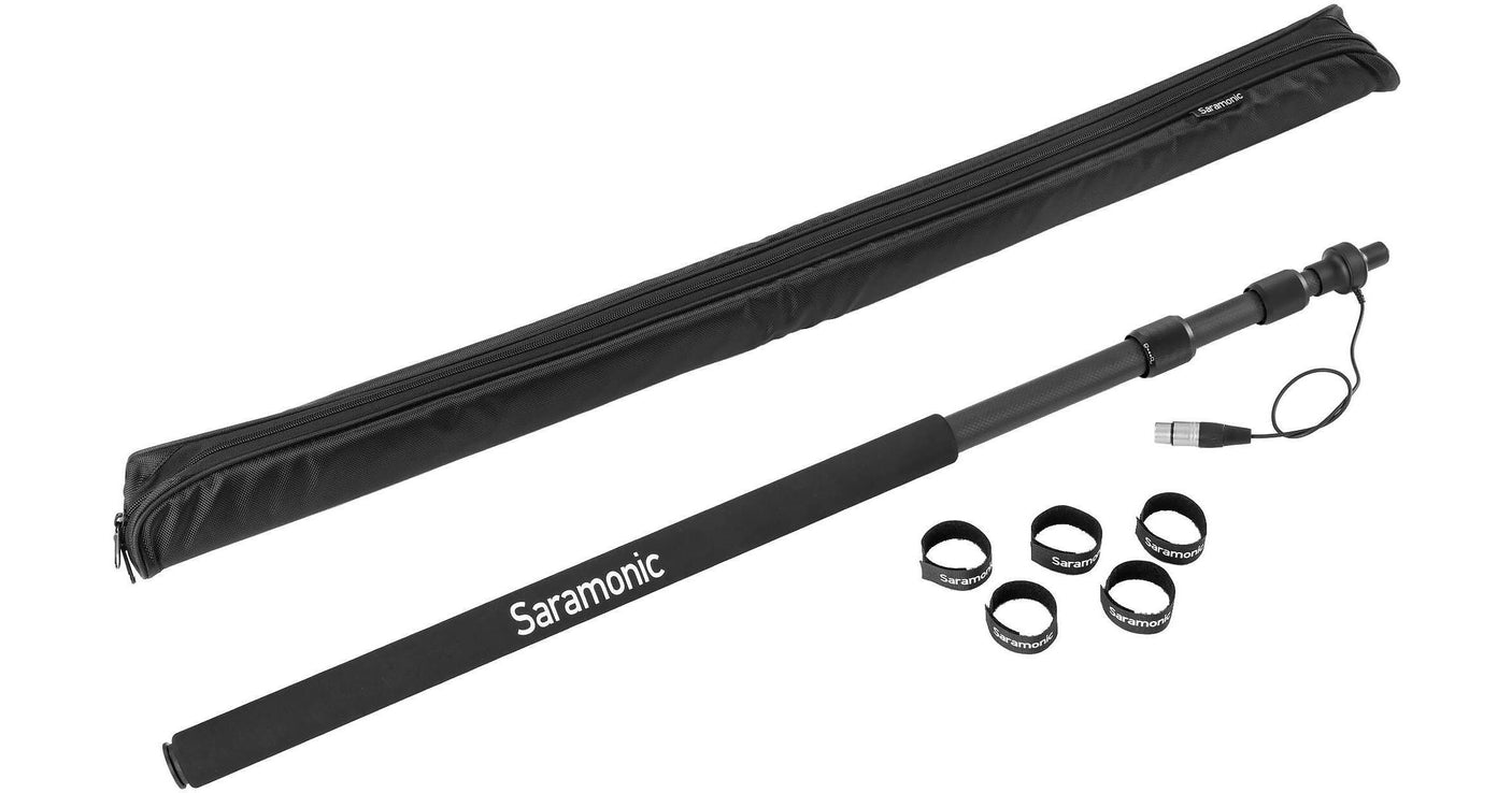 Brat telescopic Saramonic cu cablu XLR 2.5mFibra de carbon