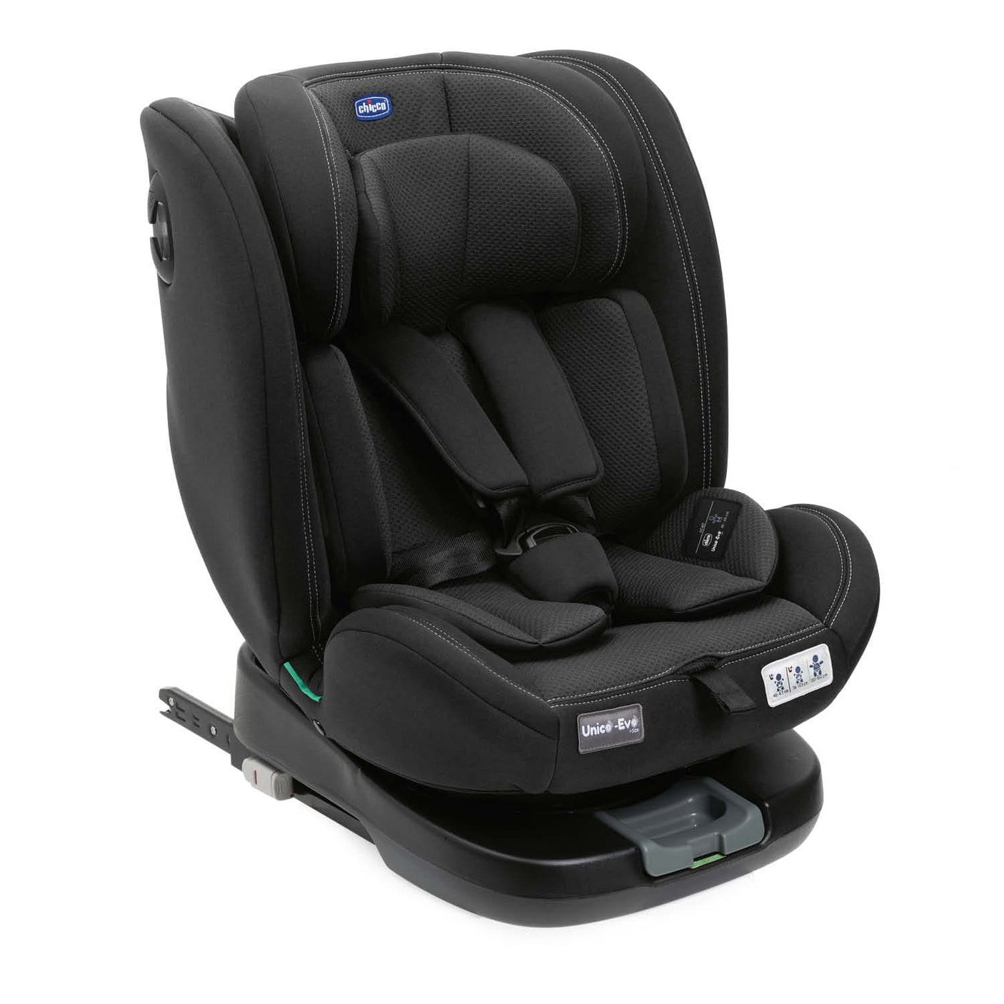 Chicco Puericultură Scaun Auto Chicco Unico Evo I-Size 87030-8_BLACK | 0-12 Ani, 40-150cm, Rotativ, Negru