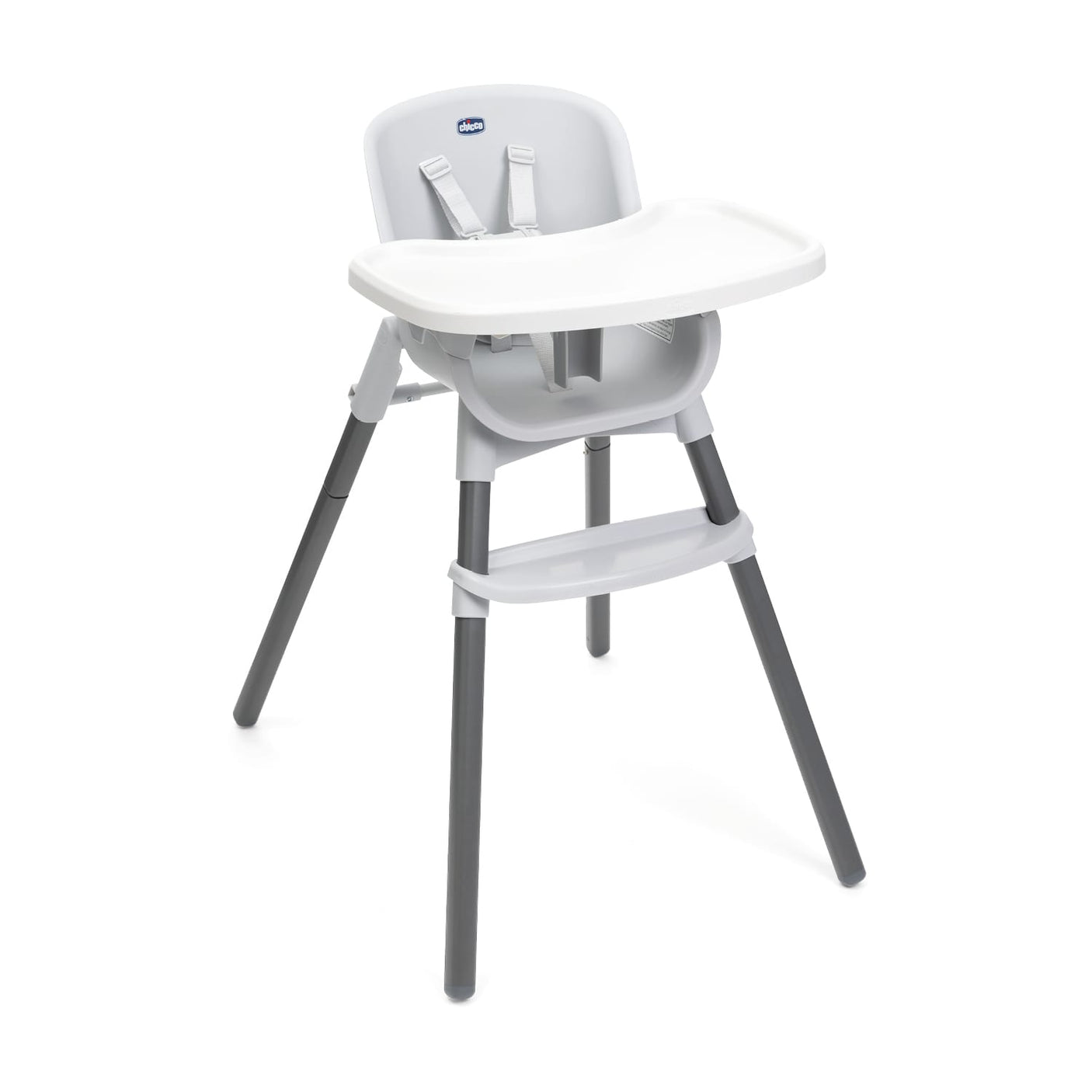 Chicco Puericultură Scaun Masa Chicco Polly Zest 8717077-8 | Evolutiv 3 in 1, Moon Grey, 6 Luni+
