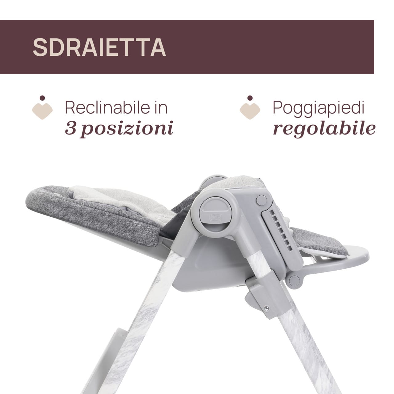 Chicco Puericultură Scaun de Masa Chicco Polly Armonia 8714043-8 | Carrara, 0 Luni+