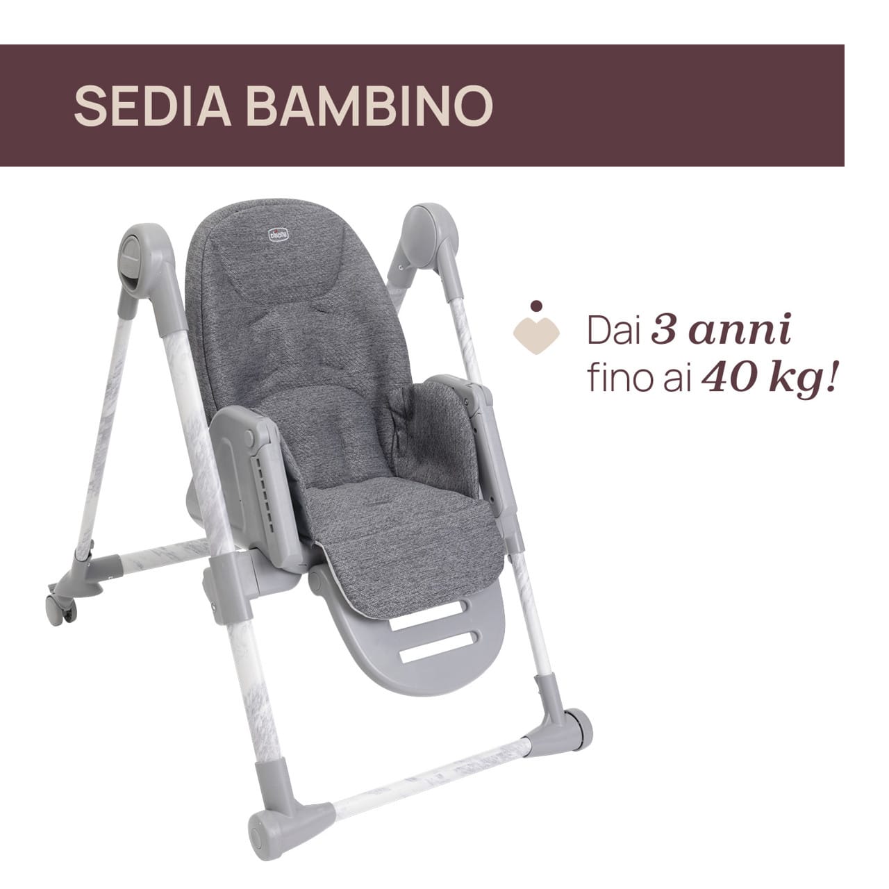 Chicco Puericultură Scaun de Masa Chicco Polly Armonia 8714043-8 | Carrara, 0 Luni+