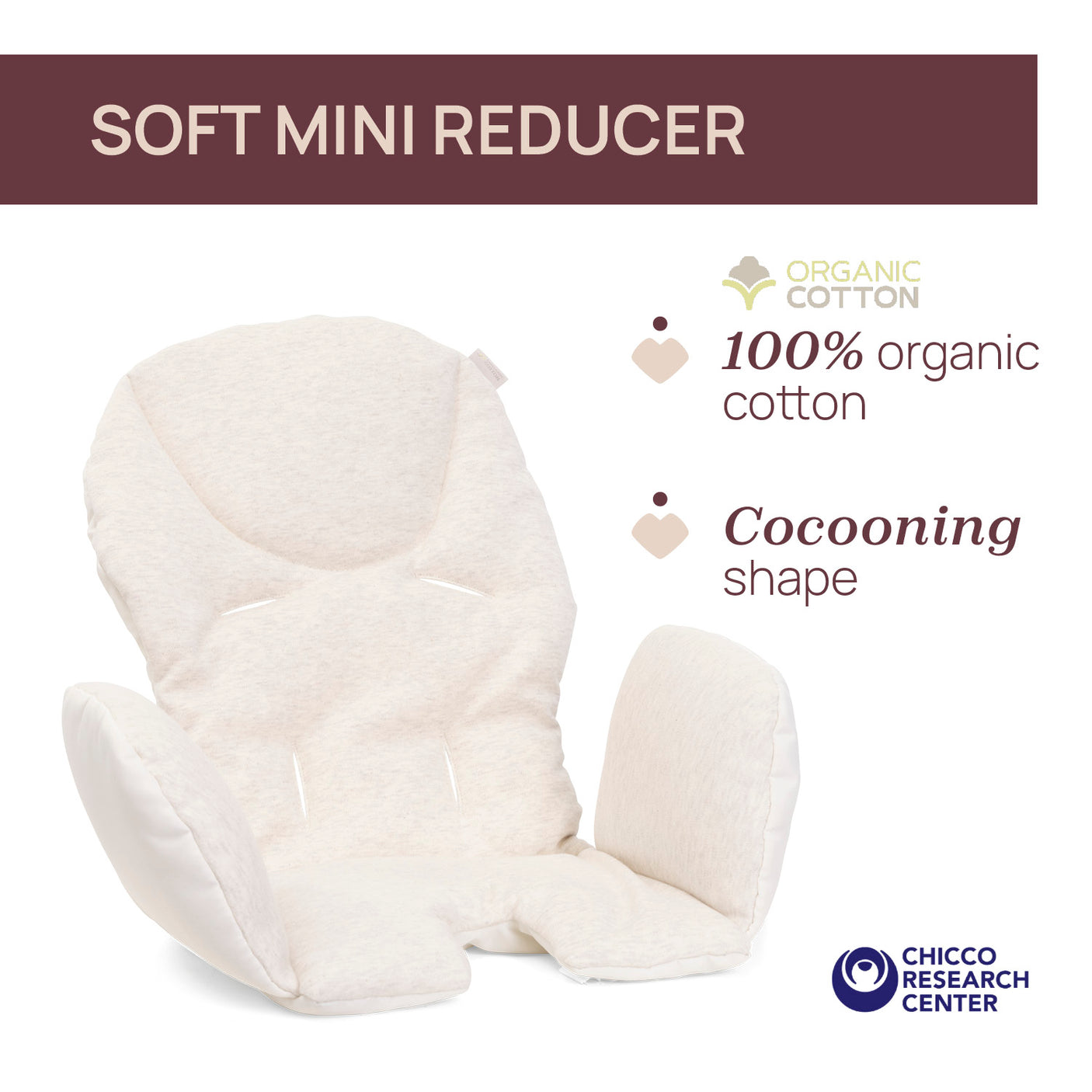 Scaun de Masa Chicco Polly Armonia Motherpearl, 0luni+