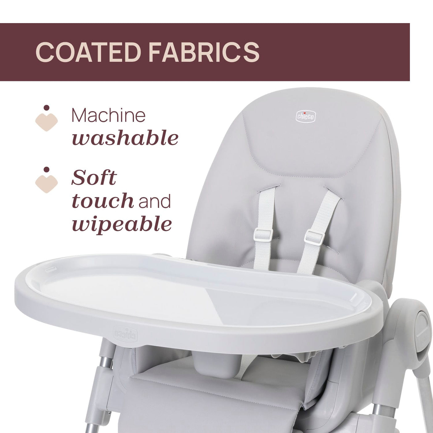 Chicco Puericultură Scaun de Masa Chicco Polly Armonia 8714005-8 | Steel, 0 Luni+