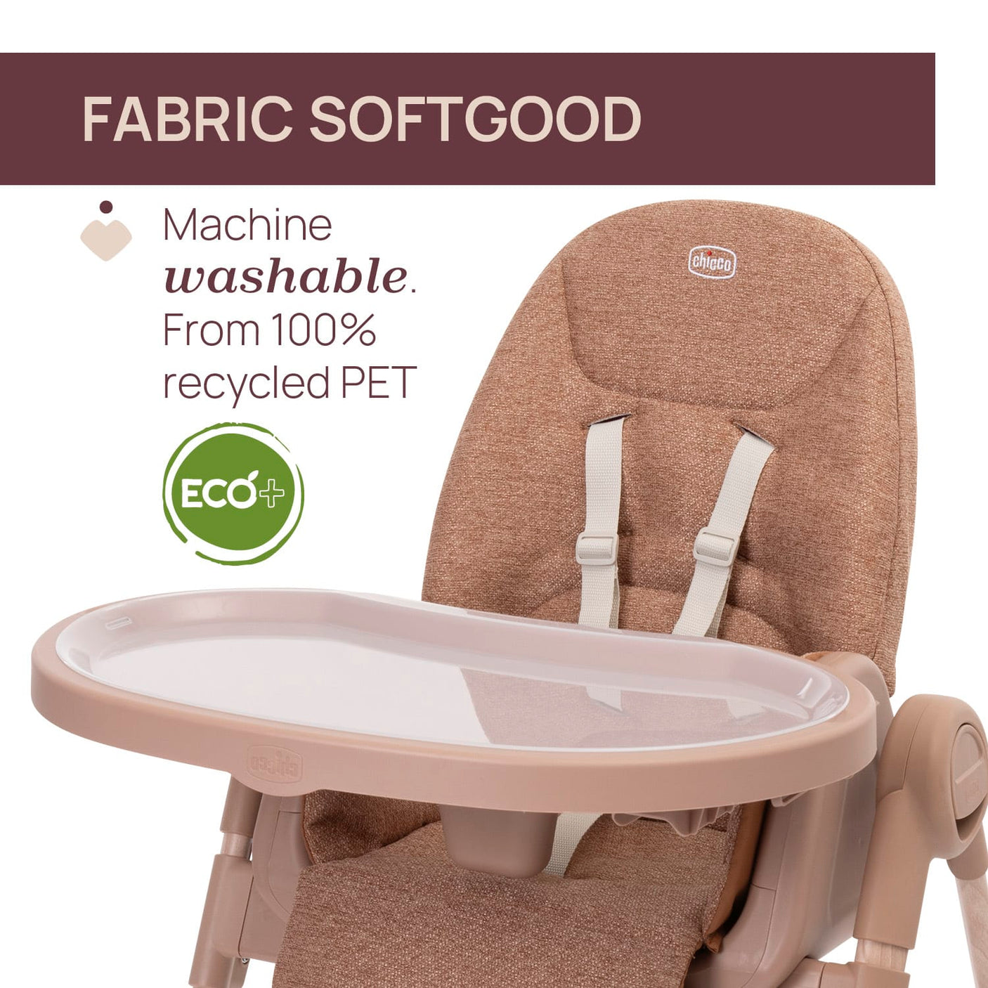 Chicco Puericultură Scaun de Masa Chicco Polly Armonia 8714042-8 | Terracota, 0 Luni+
