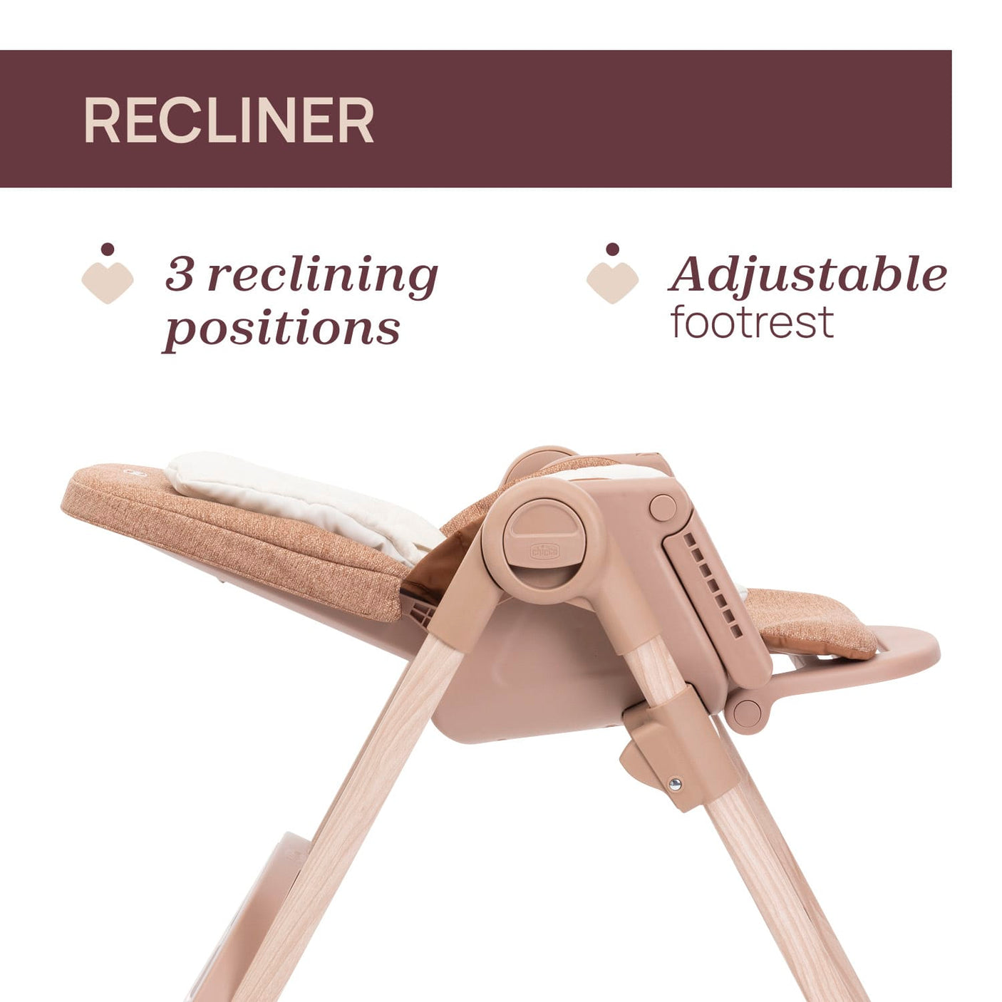 Chicco Puericultură Scaun de Masa Chicco Polly Armonia 8714042-8 | Terracota, 0 Luni+