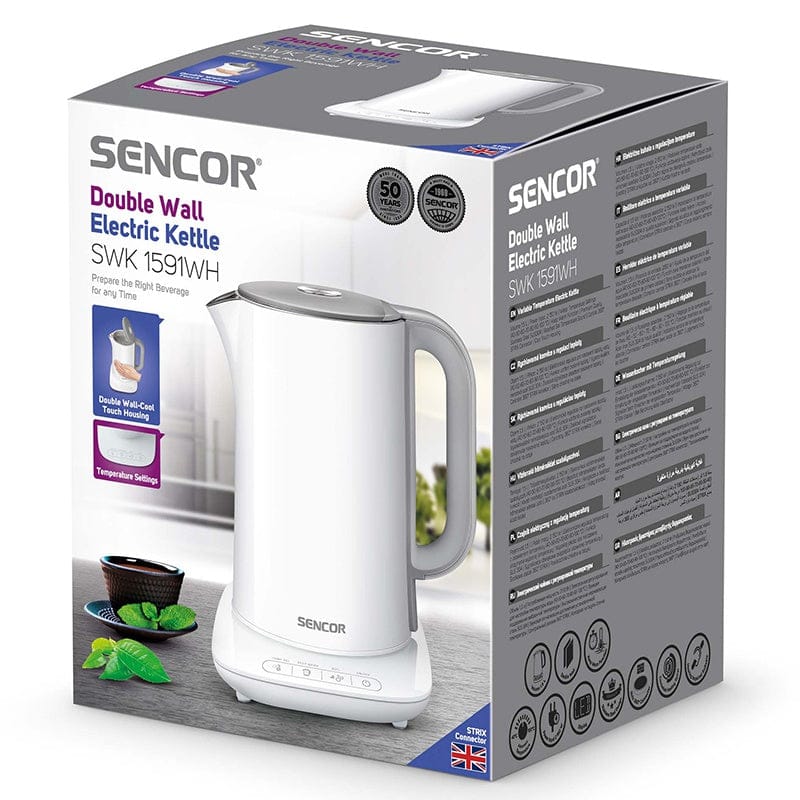Sencor Fierbator Fierbător Sencor S-SWK1591WH | 2150W, 1.5L, Inox, LED