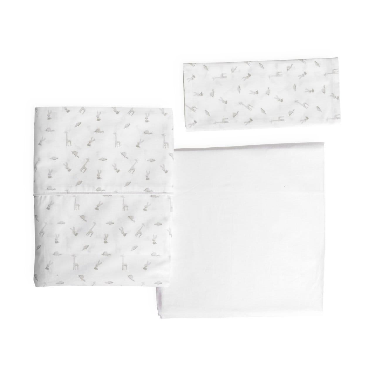 Chicco Îngrijire bebe Cearceafuri cu Elastic Chicco 0113091-8 | Next2Me Forever, Bumbac, Cloud, 2 Bucati, 0 Luni+