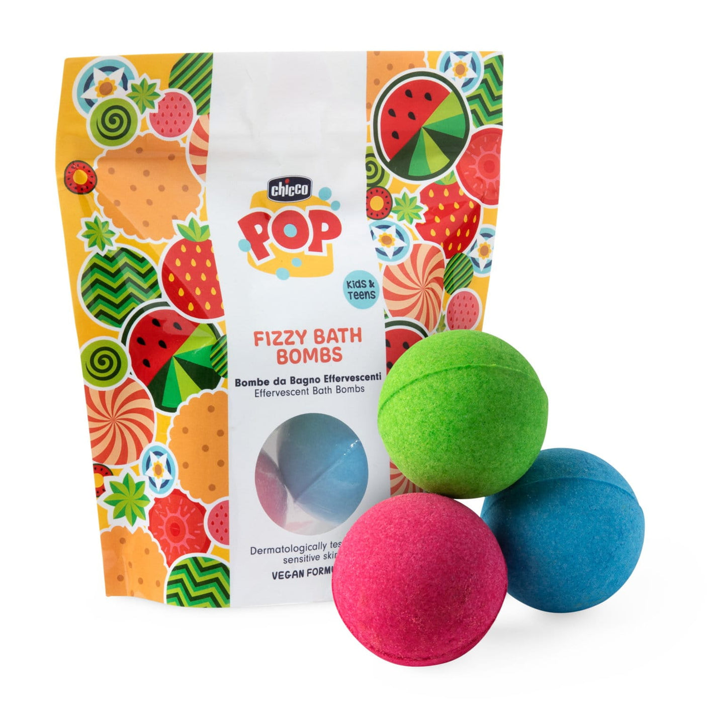 Chicco Îngrijire bebe Set Bombe Efervescente de Baie Chicco Pop 12381-9 | 3 Bucati, 3ani+