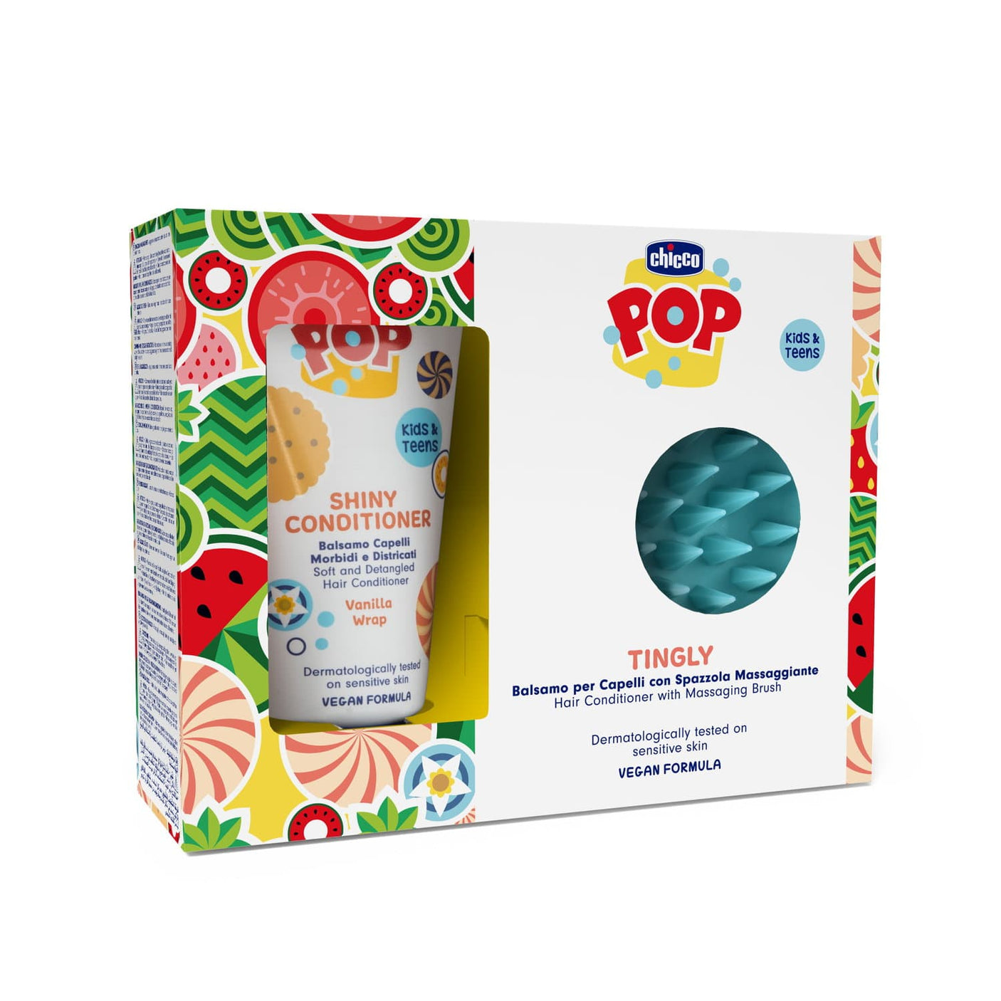 Chicco Alimentație bebe Set Ingrijire Par Chicco 1281030-9 | Balsam Vanilie 150ml, Perie Masaj, 6ani+