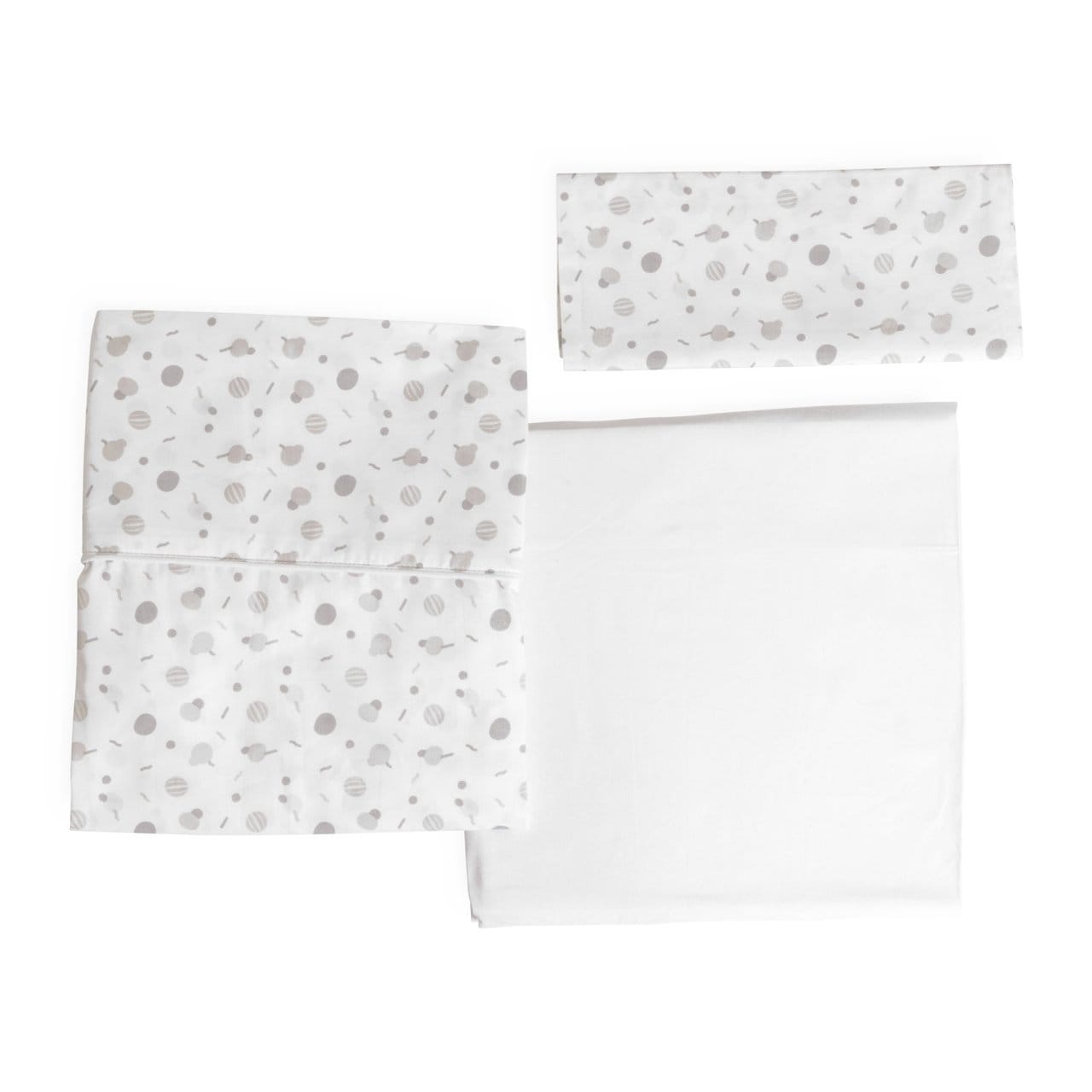 Chicco Puericultură Set Lenjerie Bumbac Chicco Next2Me Forever 0113021-8 | Confetti, 0 Luni+