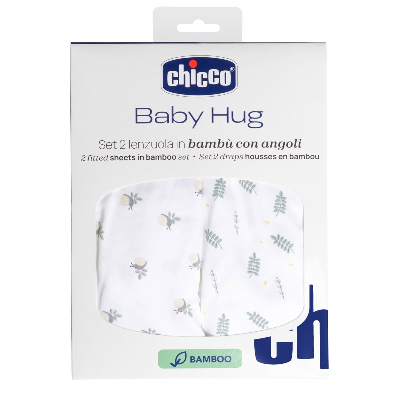 Chicco Îngrijire bebe Set Lenjerie Chicco Baby Hug 0112435-8 | Fibra Bambus, Greenery, 0 Luni+