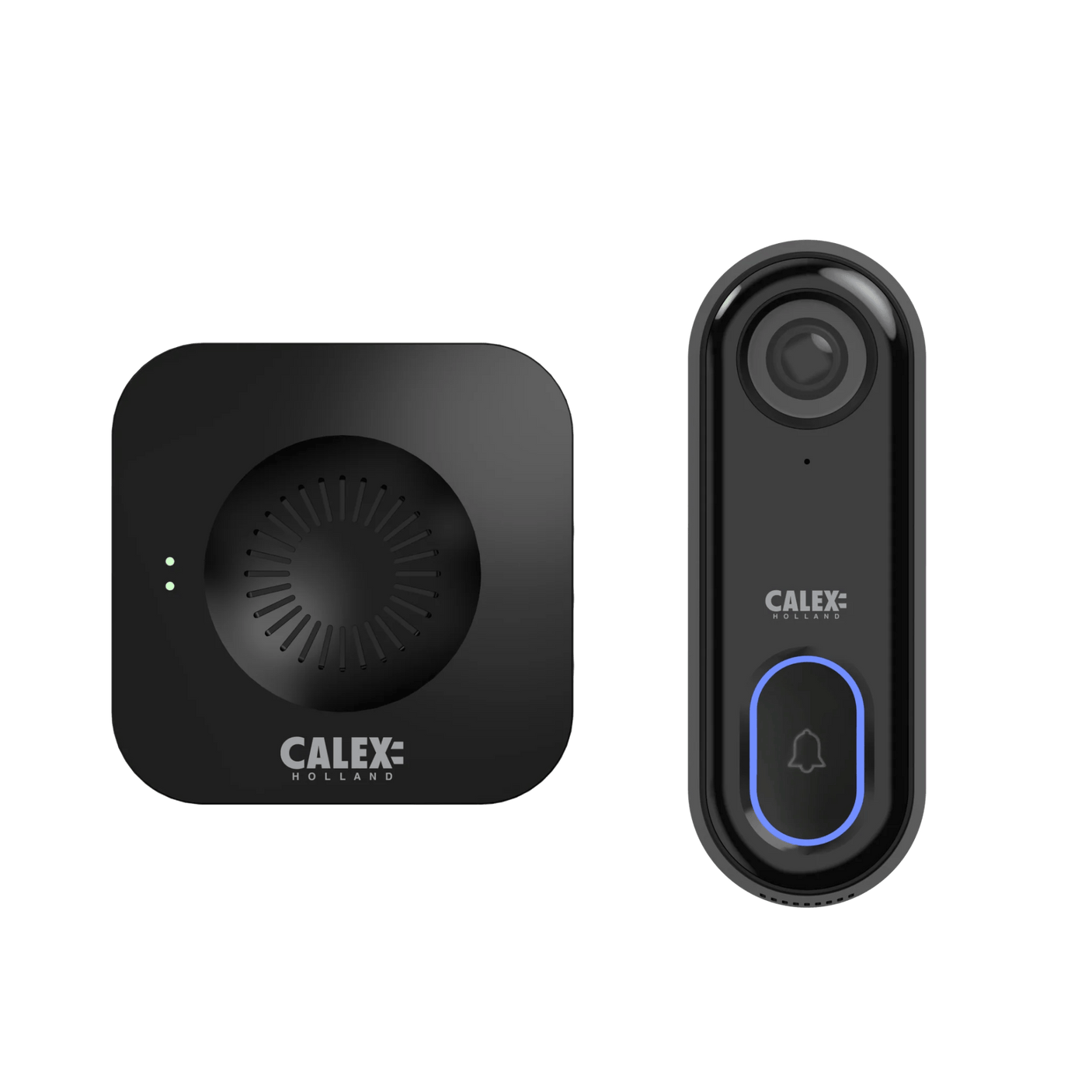 Calex Accesorii smart home Set Sonerie Video Calex Smart 429270.1 | 1080P, Difuzor Wireless, Negru