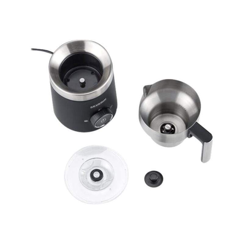 Severin Spumator de lapte cu inducție Severin Spuma 500 SM 3585, inox/negru, pentru cappuccino și latte, încălzire rapidă