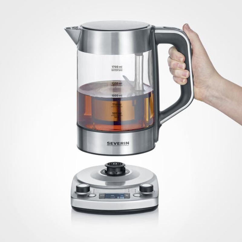 Severin Fierbător electric Severin WK 3422 din inox, design modern, pentru ceai și cafea
