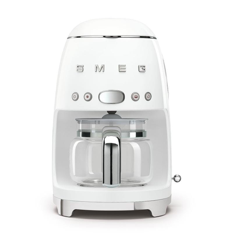 SMEG Cafetieră cu filtru SMEG DCF02WHEU, alb, design retro, pentru cafea filtrată, uz casnic și birou