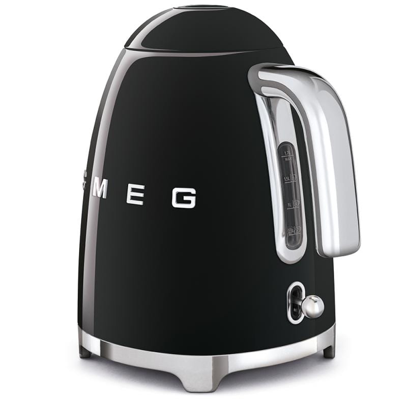 SMEG Fierbător electric SMEG KLF03BLEU, 1,7 l, negru, design retro, încălzire rapidă