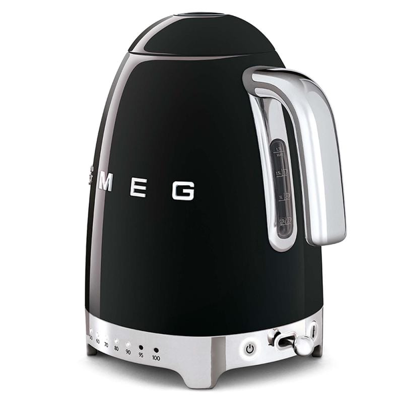 SMEG Fierbător electric SMEG KLF04BLEU, negru, design retro, temperatură reglabilă
