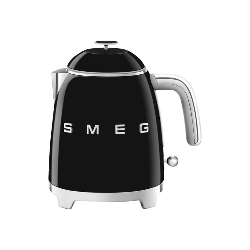 SMEG Fierbător electric SMEG KLF05BLEU Mini 0,8 L, negru, design retro, compact pentru bucătărie și birou