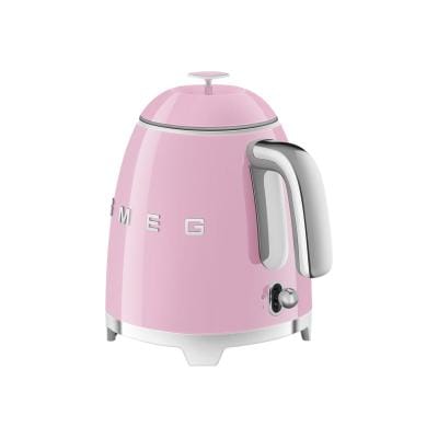 SMEG Fierbător electric SMEG KLF05PKEU Mini 0,8 L, Roz, Design Retro, Compact pentru Bucătărie și Birou