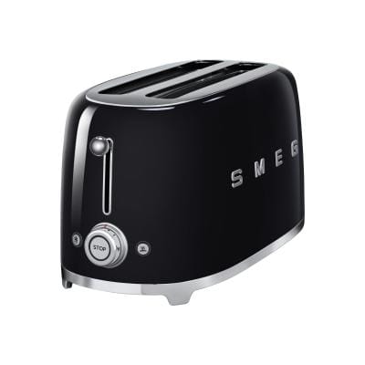 SMEG Prăjitor de pâine SMEG TSF02BLEU, 2 felii, funcții reîncălzire și decongelare, negru, design retro