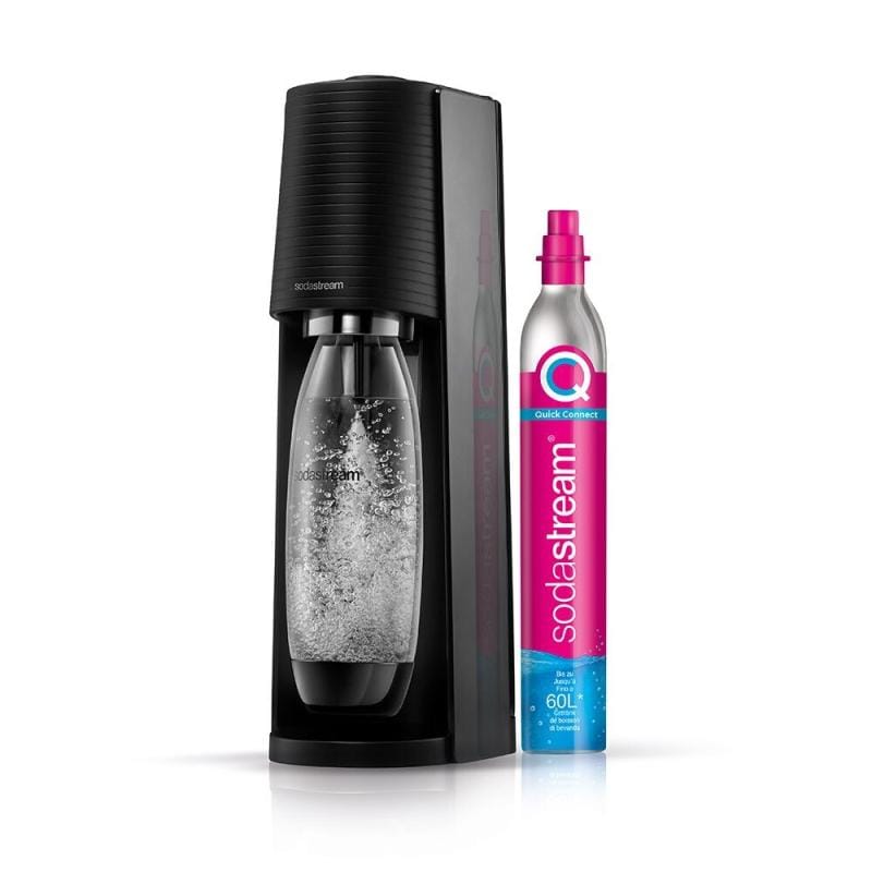 SodaStream SodaStream Soda Maker Terra black Schwarz QC with CO2 & 1L PET bottle (1012811411)