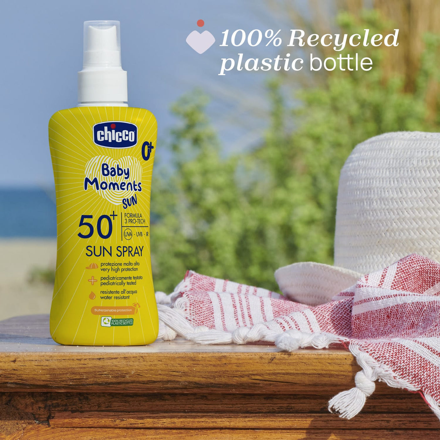 Chicco Puericultură Spray Protectie Solara Chicco Baby Moments 11260-9 | SPF 50+, 150ml, 0 Luni+