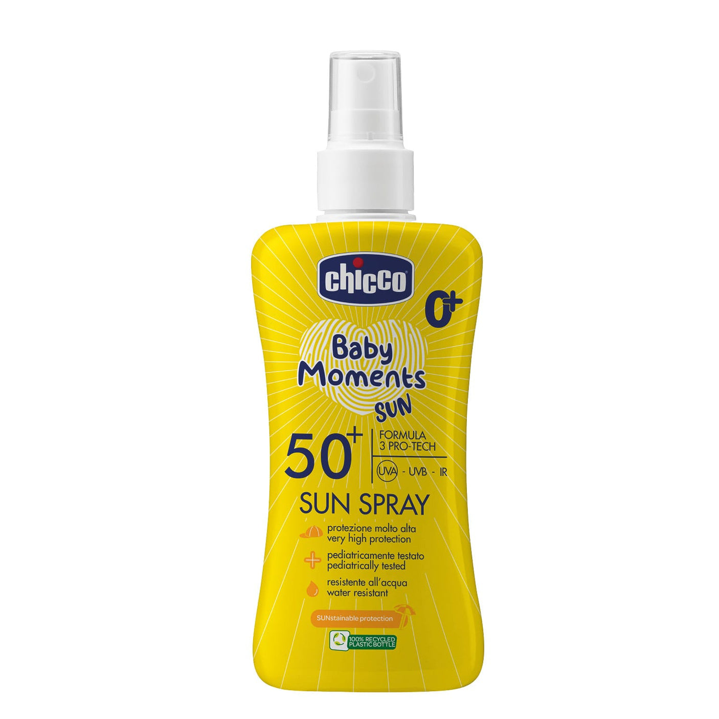 Chicco Puericultură Spray Protectie Solara Chicco Baby Moments 11260-9 | SPF 50+, 150ml, 0 Luni+
