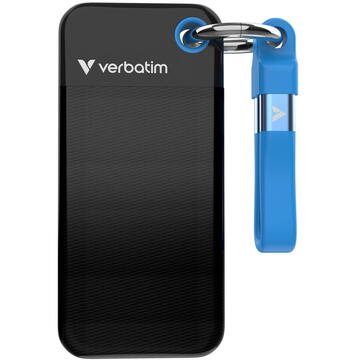 Pocket SSD USB 3.2 Gen 2 1TB Black/Blue Verbatim