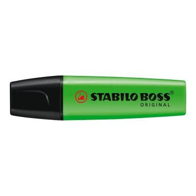 Stabilo Textmarker STABILO BOSS ORIGINAL 70/33 Verde, Vârf Tip Daltă, Evidențiere Uniformă pentru Școală și Birou