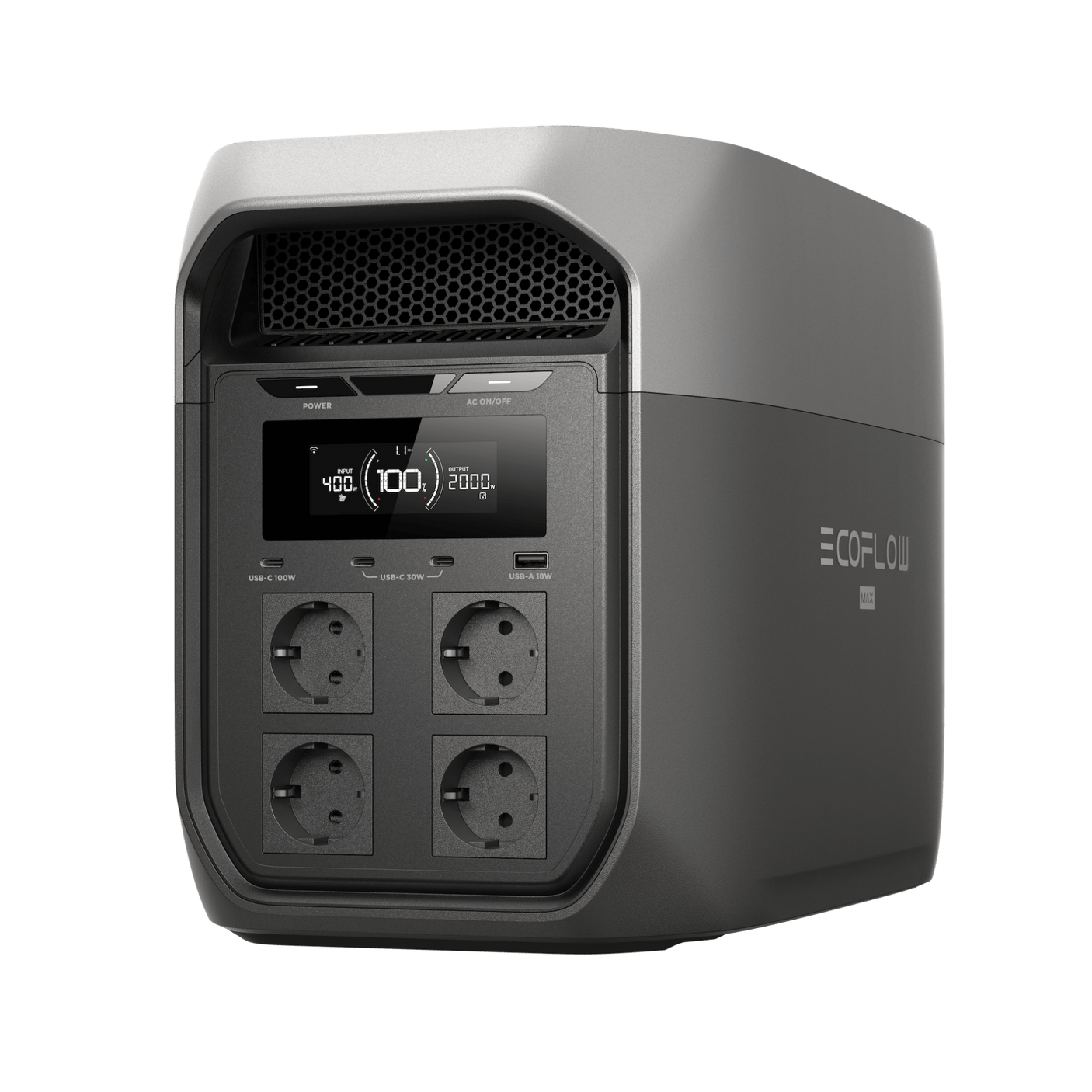 EcoFlow Statie portabila energie Statie Portabila Energie EcoFlow Delta 3 Max EFD3M-G-EU-CBOX | 2048Wh, 2400W, Portabil