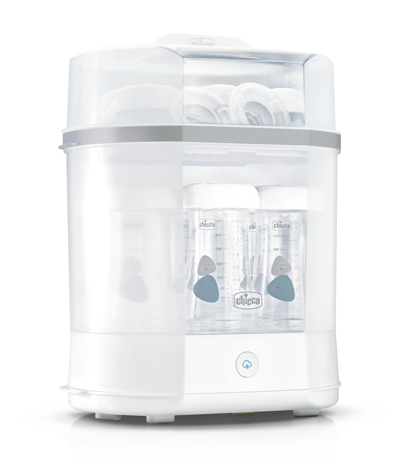Sterilizator Electric cu Aburi Chicco 3 în 1 Steril Natural, 0luni+
