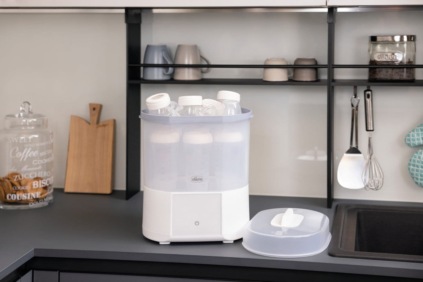 Chicco Alimentație bebe Sterilizator Electric Chicco 0739210-7 | Digital, Uscator, Biberoane, 0luni+