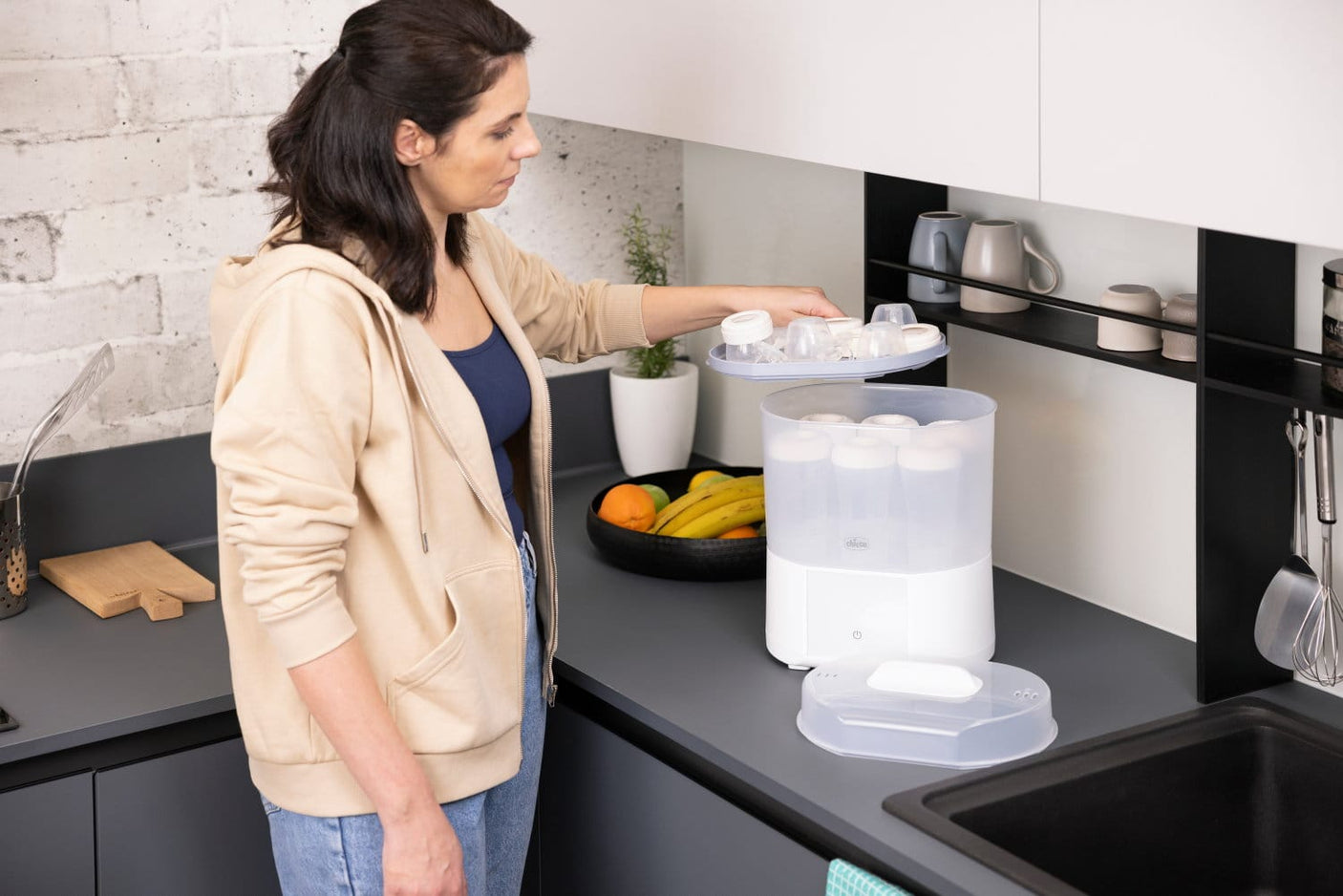 Chicco Alimentație bebe Sterilizator Electric Chicco 0739210-7 | Digital, Uscator, Biberoane, 0luni+