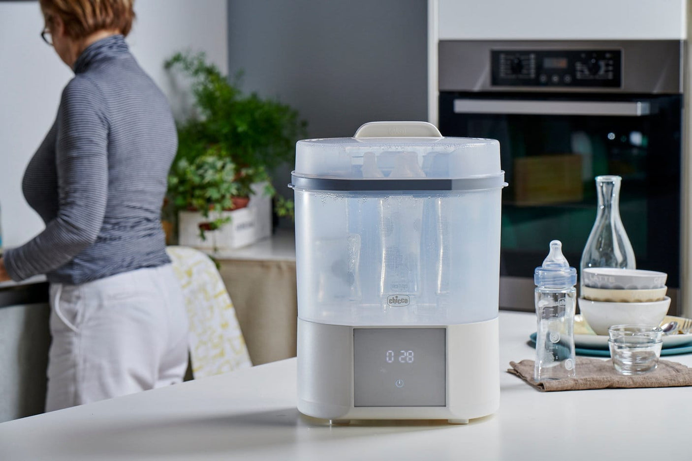 Chicco Alimentație bebe Sterilizator Electric Chicco 0739210-7 | Digital, Uscator, Biberoane, 0luni+