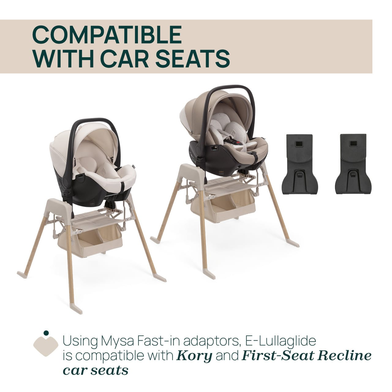 Chicco Puericultură Suport Electronic cu Leganare Chicco E-lullaglide 8717139-8 | 0 Luni+, Natural, Compatibil Scoica Kory Plus