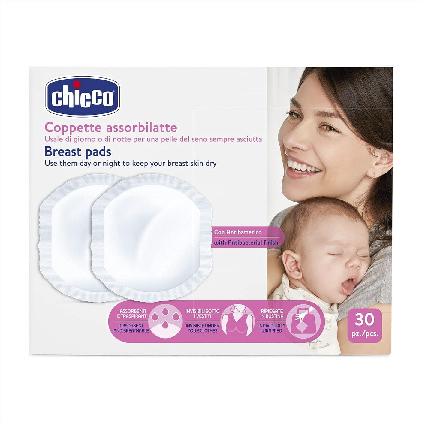 Chicco Îngrijire bebe Tampoane San Chicco 61779N-7 | 30 Bucati
