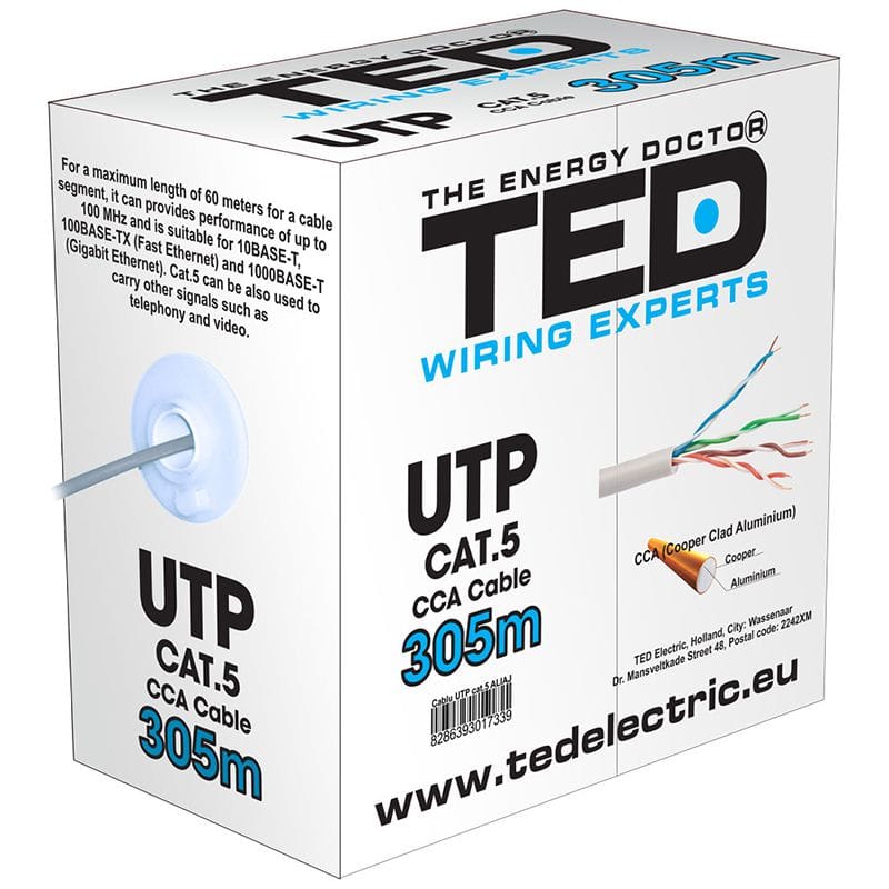 Ted Electric Cablu UTP Cablu Ted Electric KAB-TED3 | Roșu