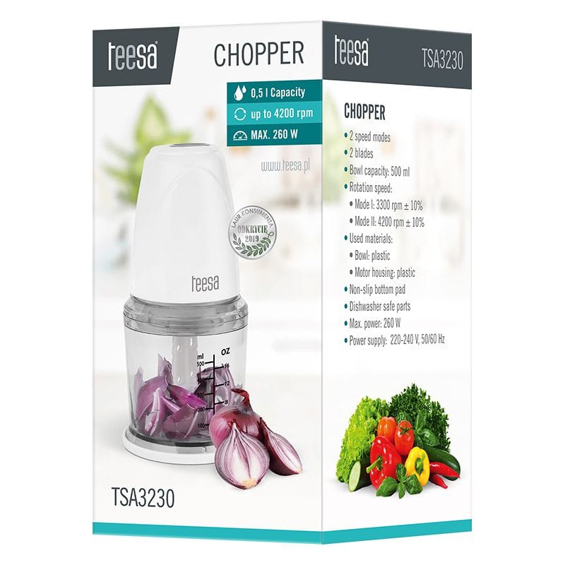 Teesa Tocator Tocător Teesa | 260W, 0.5L, Inox