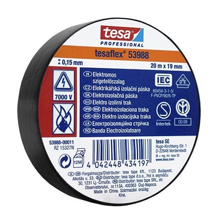 Tesa Banda izolatoare Banda izolatoare Tesa T-53988-11 | 10, Negru