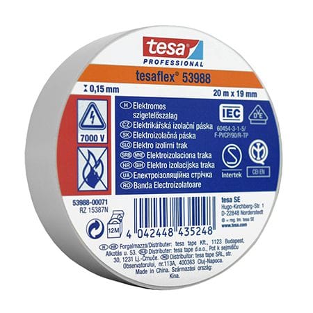 Tesa Banda izolatoare Banda izolatoare Tesa T-53988-71 | 10, Alb