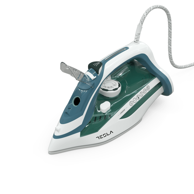 Tesla Fier de calcat Fier de Calcat Tesla IR300BL | 2400W, 350ml, Talpa Ceramica, Albastru