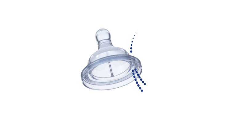 Chicco Alimentație bebe Tetina Chicco 20811-7 | Silicon, Flux Normal, 2buc, 0luni+